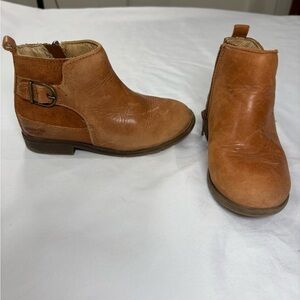 Stride Rite Girls Platinum Collection Brown Ivy Leather Boots Size 9